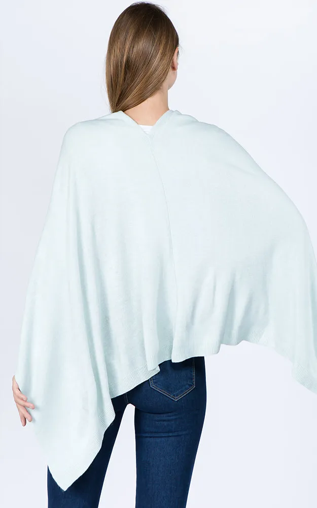PA8672 Solid Color Basic High Quality Poncho (Color A to L)