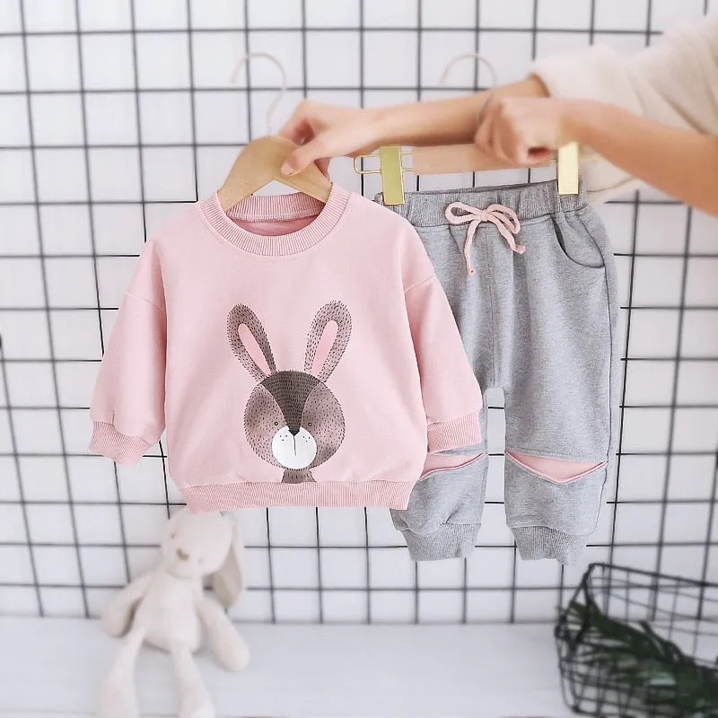 Plaid Letter Print Letter Print Design Sweater Suit For Kids