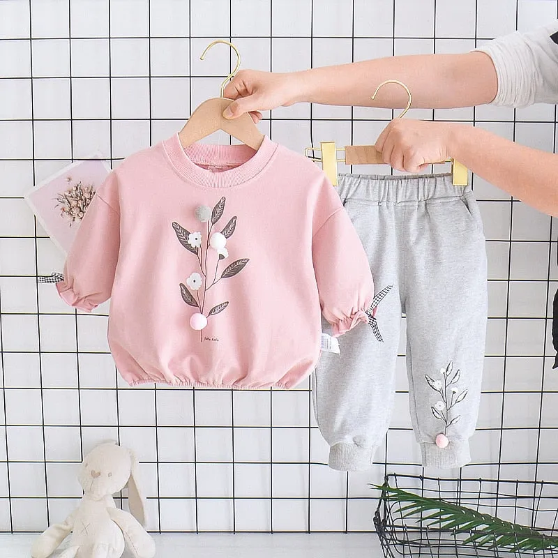 Plaid Letter Print Letter Print Design Sweater Suit For Kids