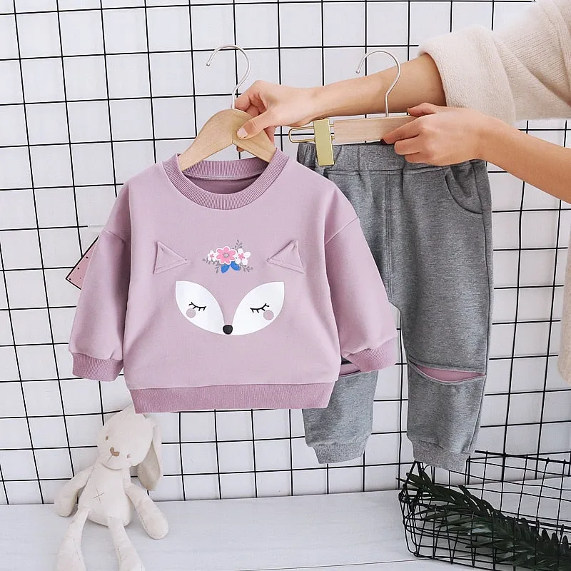 Plaid Letter Print Letter Print Design Sweater Suit For Kids