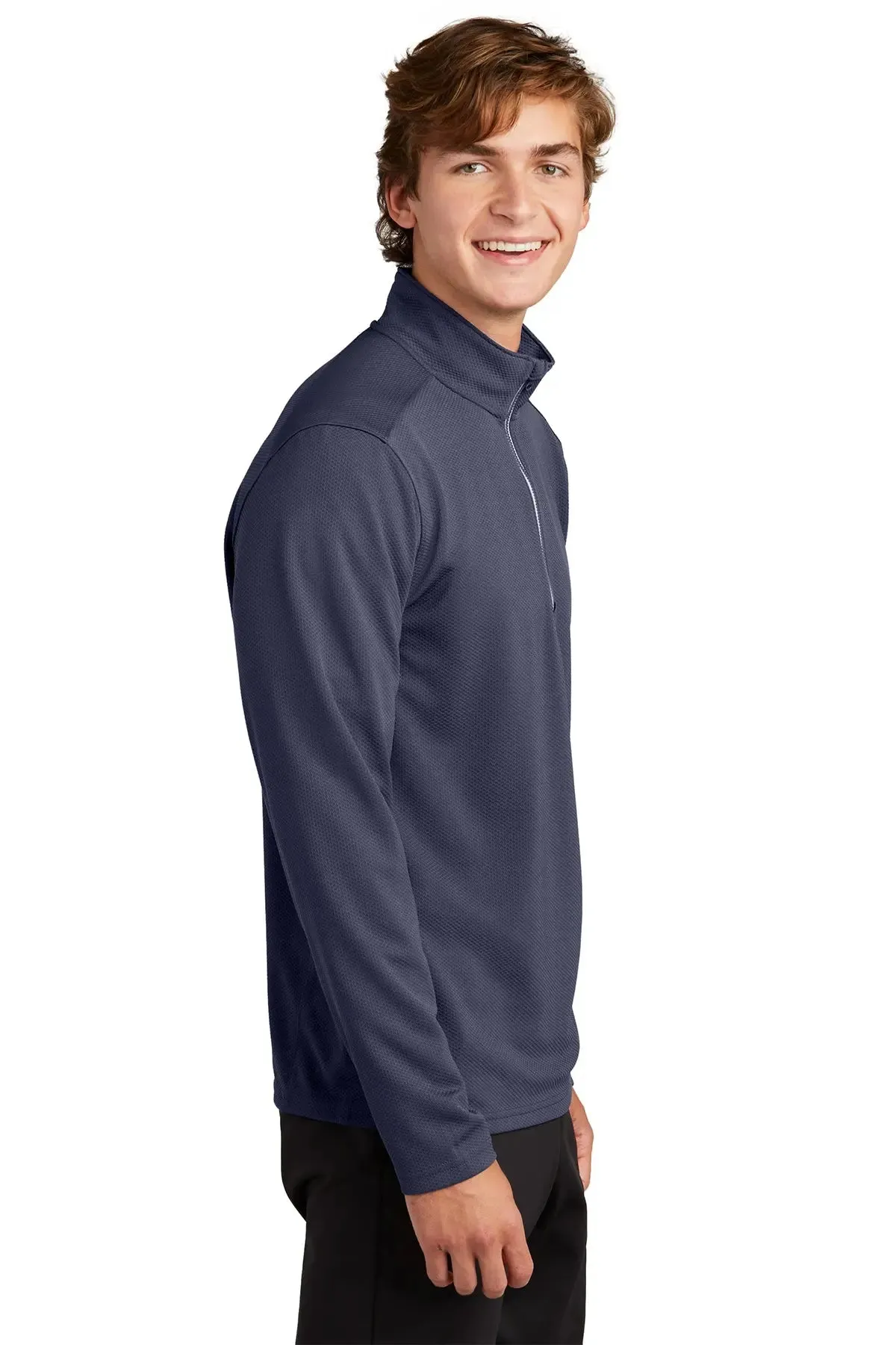 San Mar Texture 1/4 Zip Pullover – Moisture-Wicking & Versatile Layering