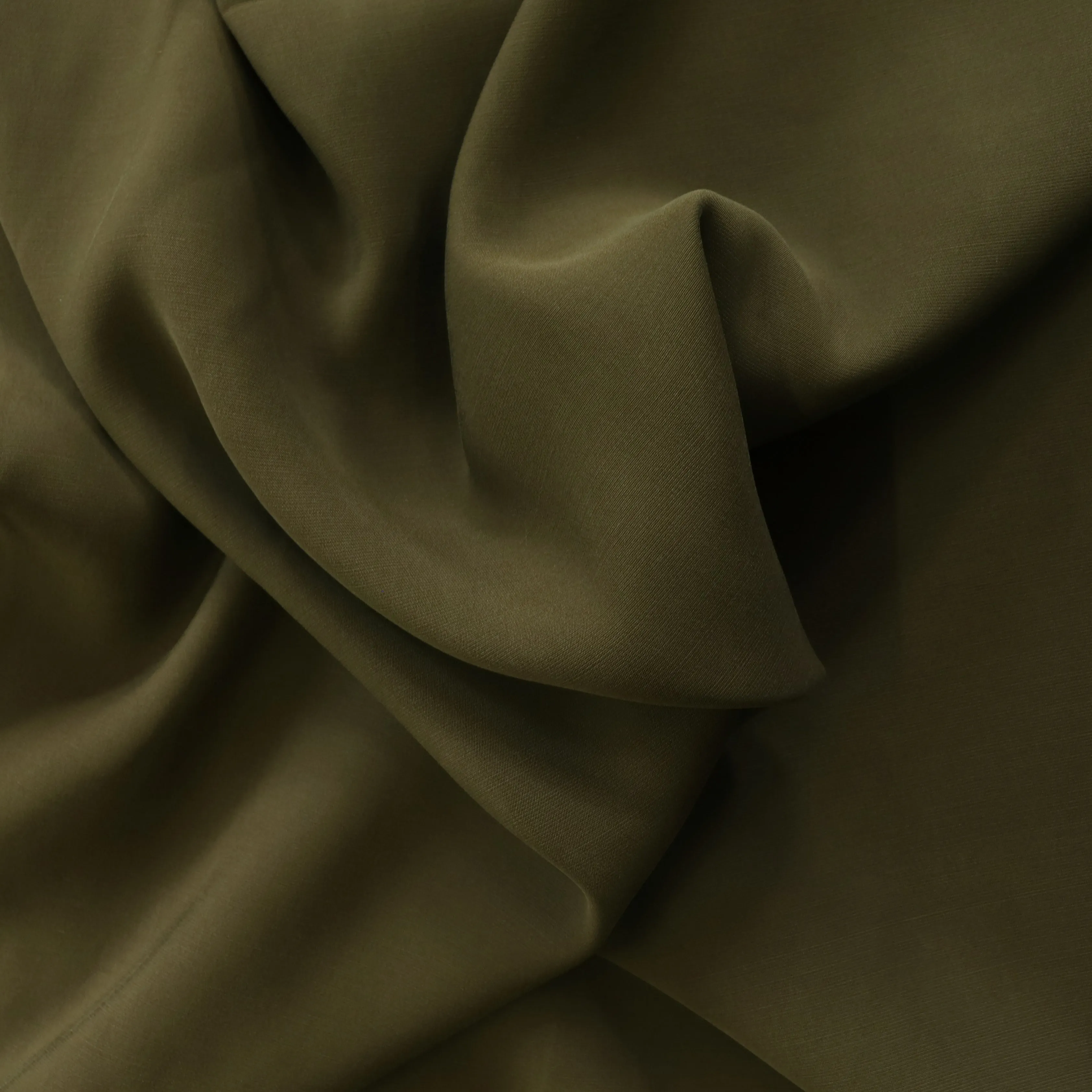 Sandwashed Viscose - Olive Green - END OF BOLT 105cm