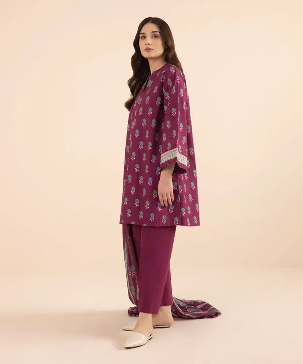 Sapphire 3PC Lawn Collection – U3P-DY24D1-21