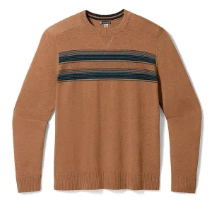 Smartwool Men's Sparwood Stripe Crew Sweater - Fox Brown Heather