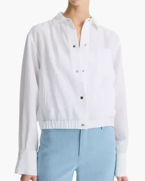 SUMMER SHIRT JACKET IN OPTIC WHITE