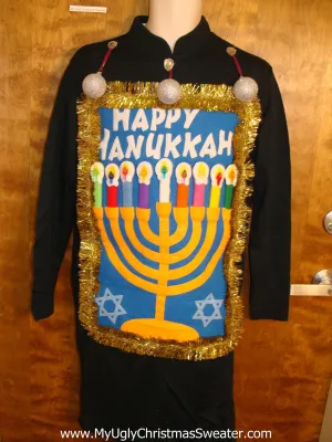 Tacky Holiday Sweater Party Hanukkah Dress Size S
