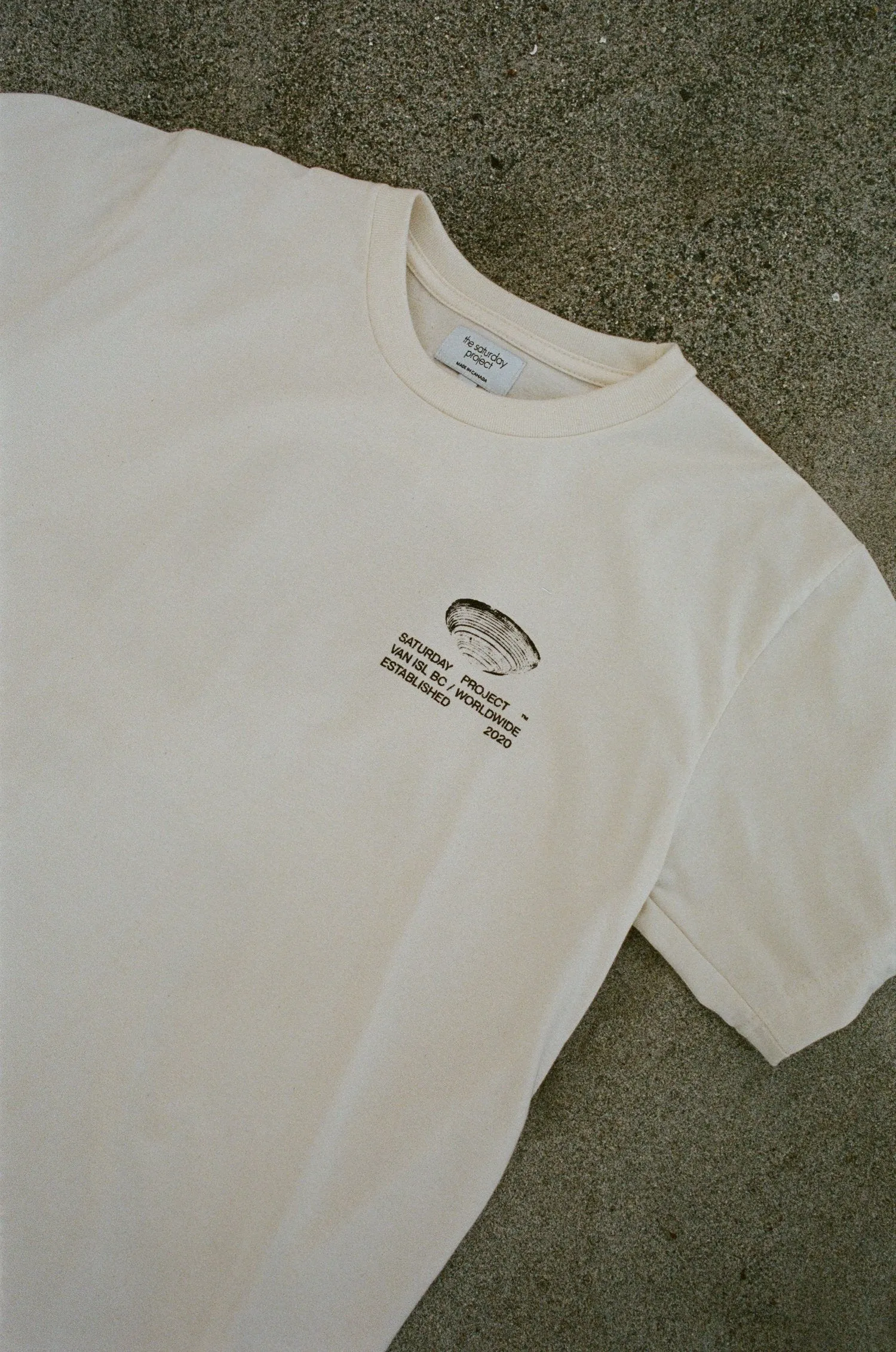 The Saturday Project - Coastal Waters Tee - Natural