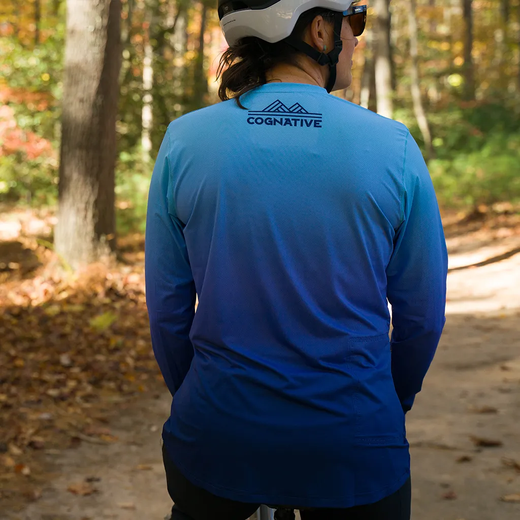 Women's Blue Fade Ion Technical Shirt (Long Sleeve)
