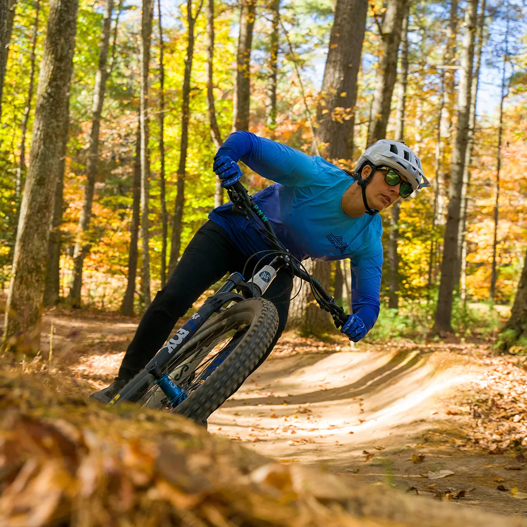 Women's Blue Fade Ion Technical Shirt (Long Sleeve)