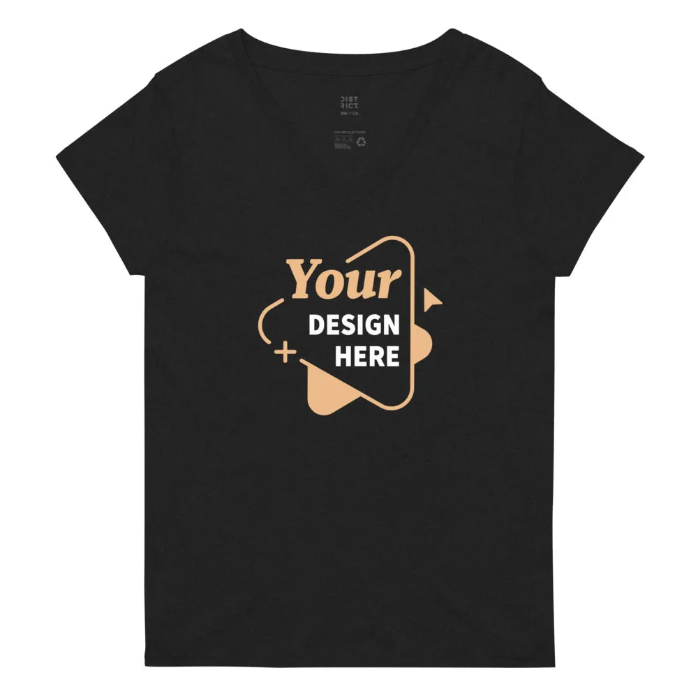 Women's Recycled V-Neck T-Shirt | District DT8001